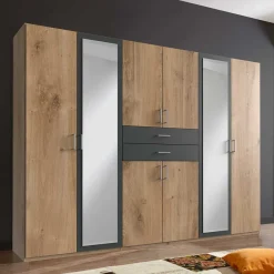 Best Großer Kleiderschrank 270 cm mit acht Türen - Ayla Kleiderschränke|Schränke