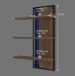 Online Großes Design TV Board & Wandregal - Assela (zweiteilig) Wohnwände