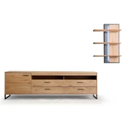 Online Großes Design TV Board & Wandregal - Assela (zweiteilig) Wohnwände