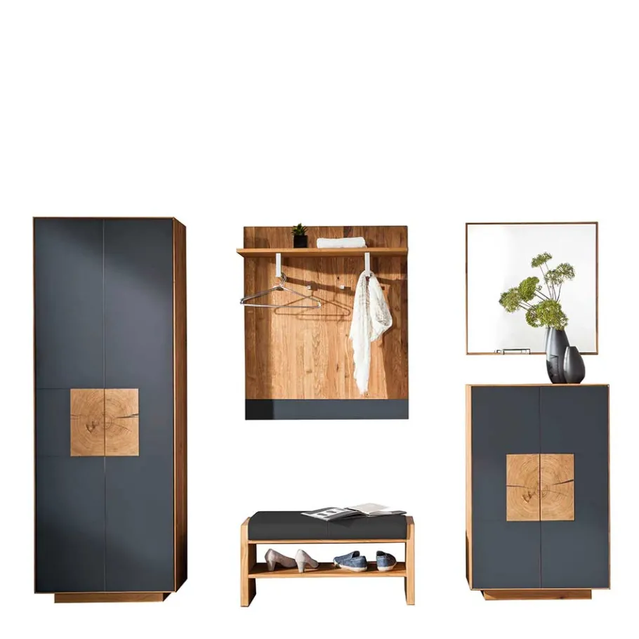 Best Großes Dielenmöbel Komplettset - Mandrey (fünfteilig) Garderoben