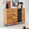 Clearance Großes Highboard mit Metall Bügelgestell - Flacona Sideboards|Highboards