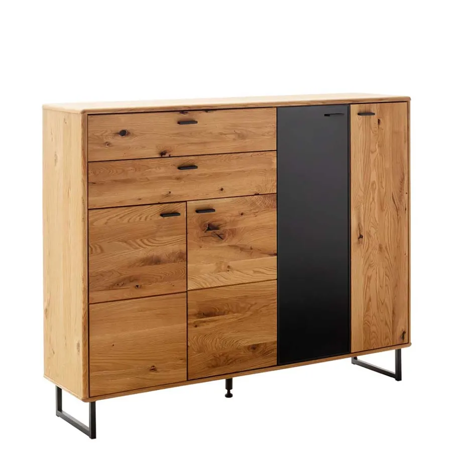 Clearance Großes Highboard mit Metall Bügelgestell - Flacona Sideboards|Highboards
