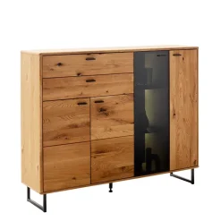 Clearance Großes Highboard mit Metall Bügelgestell - Flacona Sideboards|Highboards