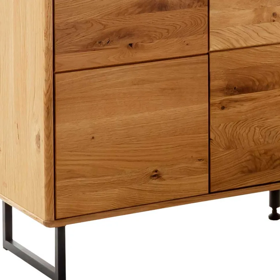 Clearance Großes Highboard mit Metall Bügelgestell - Flacona Sideboards|Highboards