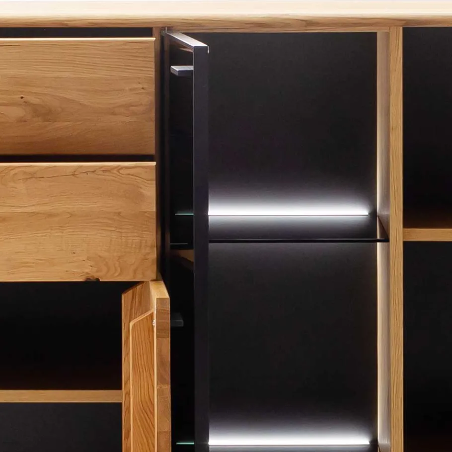 Clearance Großes Highboard mit Metall Bügelgestell - Flacona Sideboards|Highboards