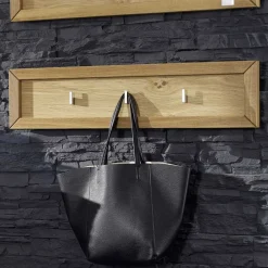 Best Hakenleiste Natrius aus Wildeiche Massivholz Garderoben