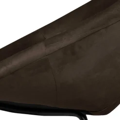 Best Halbrunder Cocktailsessel in Anthrazit Samt - Savuta Sessel