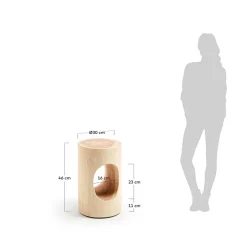 Hot Handgearbeiteter Beistelltisch aus Massivholz - Andrew Tische