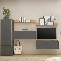 New Heimbüro Einrichtung Set - Ahilav (fünfteilig) Wohnwände