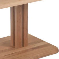 Outlet Höhenverstellbarer Couchtisch aus Wildeiche Bianco - Cary Tische