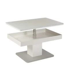 New Höhenverstellbarer Couchtisch Greeno in Weiß Tische