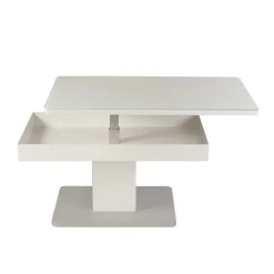 New Höhenverstellbarer Couchtisch Greeno in Weiß Tische