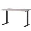 New Höhenverstellbarer Office-Tisch in Hellgrau - Clemeta Tische