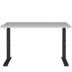 New Höhenverstellbarer Office-Tisch in Hellgrau - Clemeta Tische