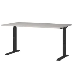 New Höhenverstellbarer Officetisch in Hellgrau - Great Tische