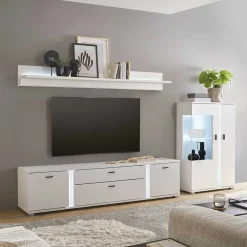 Discount Highboard & TV Board & Wandboard mit LED - Tirol (dreiteilig) Wohnwände