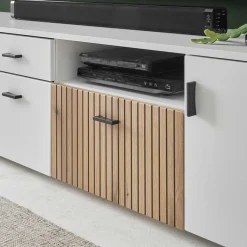 Outlet Highboard & TV Lowboard & Wandboard Set - Nenaloro (dreiteilig) Wohnwände