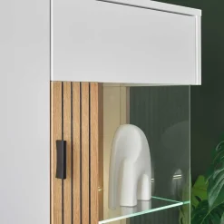 Outlet Highboard & TV Lowboard & Wandboard Set - Nenaloro (dreiteilig) Wohnwände