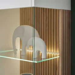 Outlet Highboard & TV Lowboard & Wandboard Set - Nenaloro (dreiteilig) Wohnwände