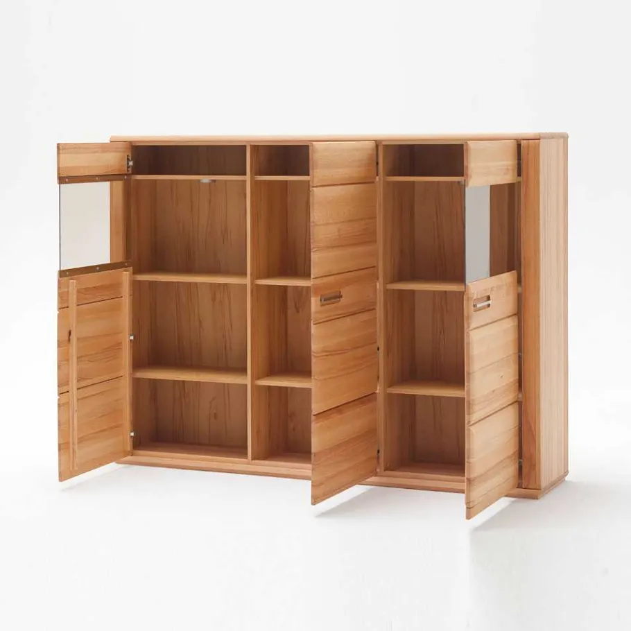 Outlet Highboard Athias aus Kernbuche Highboards|Kommoden