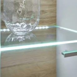 Clearance Highboard in Hellgrau & Zinneiche NB - Lioscas Highboards