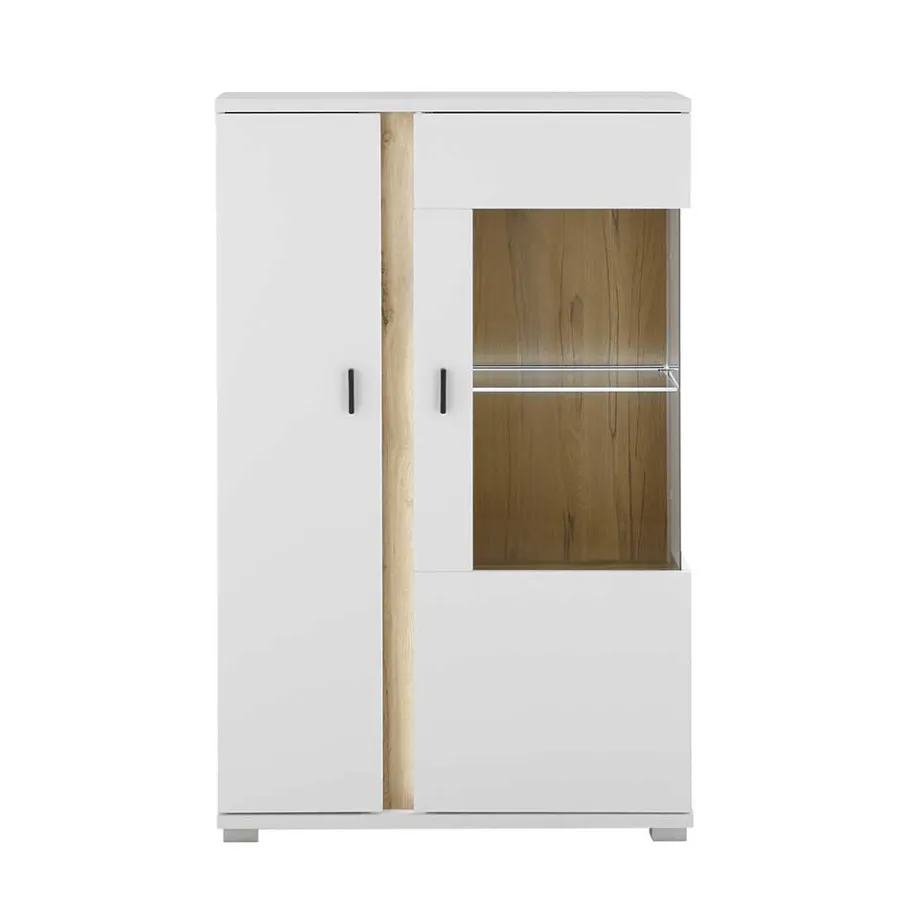 Sale Highboard mit Glas und Licht modern - Racelyn Highboards