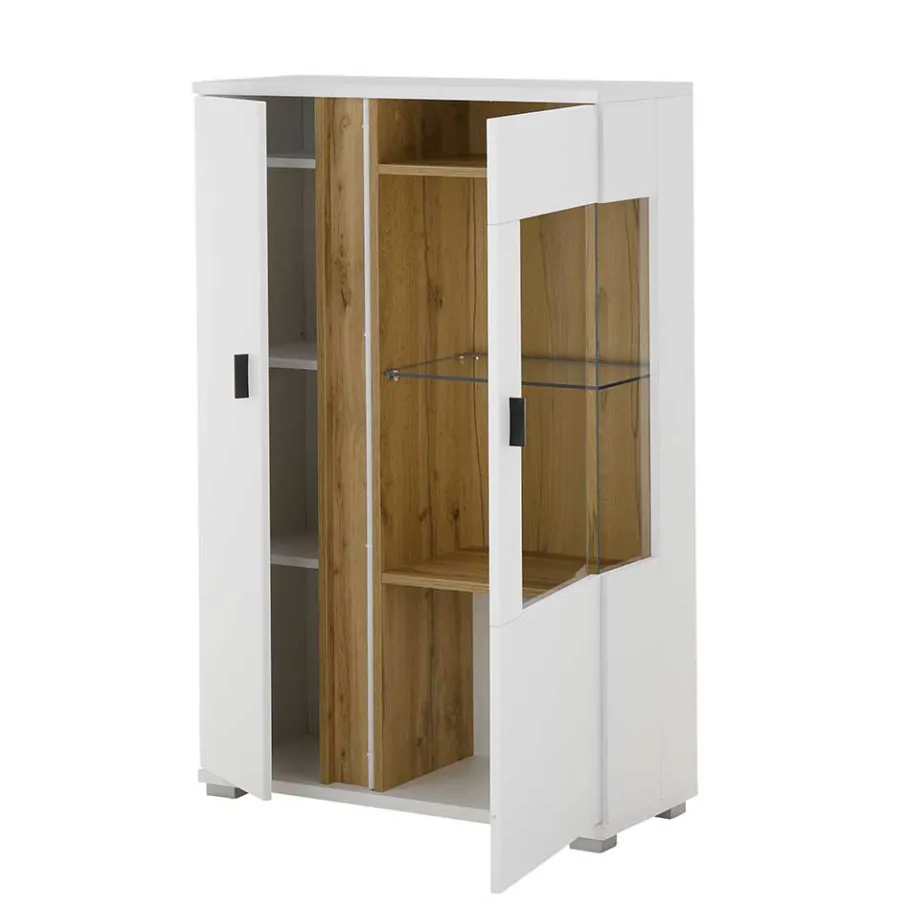 Sale Highboard mit Glas und Licht modern - Racelyn Highboards