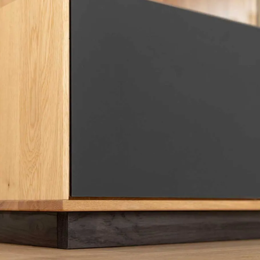 Sale Highboard Vitrine aus Eiche und Glas - Masicuri Highboards|Vitrinen