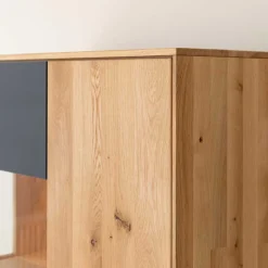 Sale Highboard Vitrine aus Eiche und Glas - Masicuri Highboards|Vitrinen