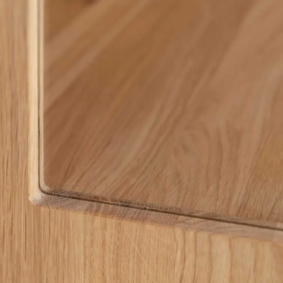 Sale Highboard Vitrine aus Eiche und Glas - Masicuri Highboards|Vitrinen