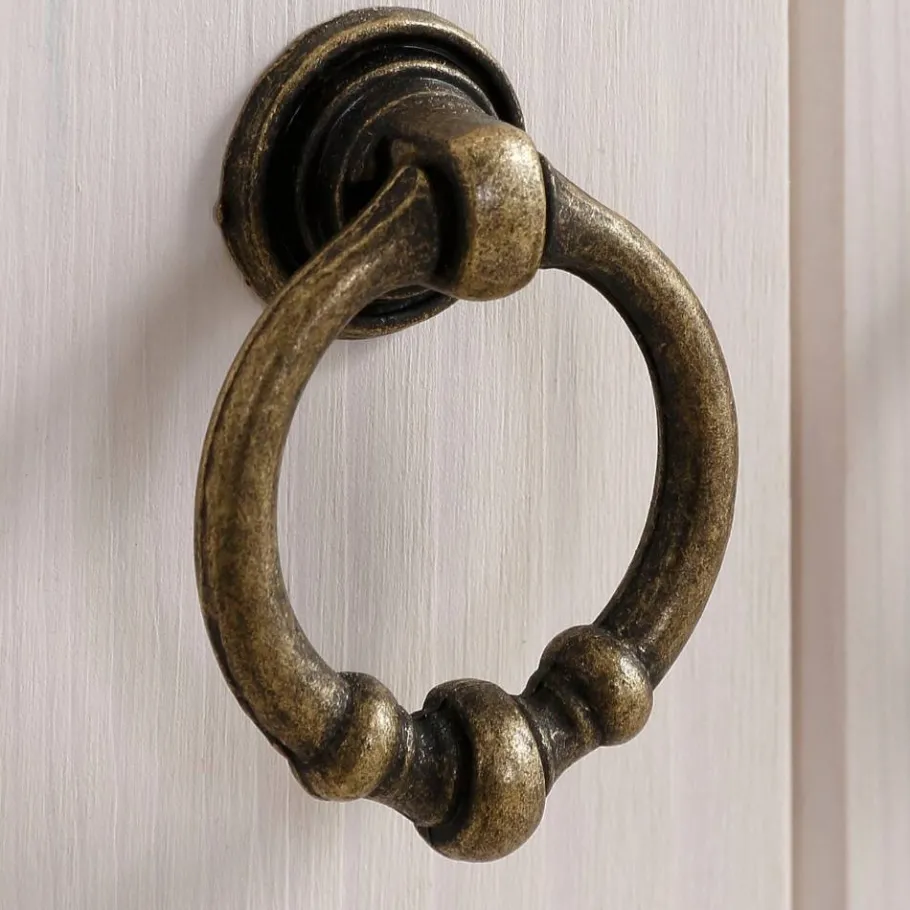 Sale Highboard Vitrine in Weiß und Kiefer Honig - Zentra Highboards|Vitrinen