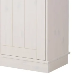 Sale Highboard Vitrine in Weiß und Kiefer Honig - Zentra Highboards|Vitrinen