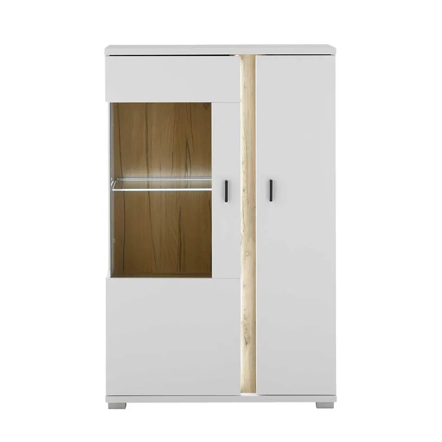 Best Highboard Vitrine mit LED Beleuchtung - Racelyn Highboards|Vitrinen