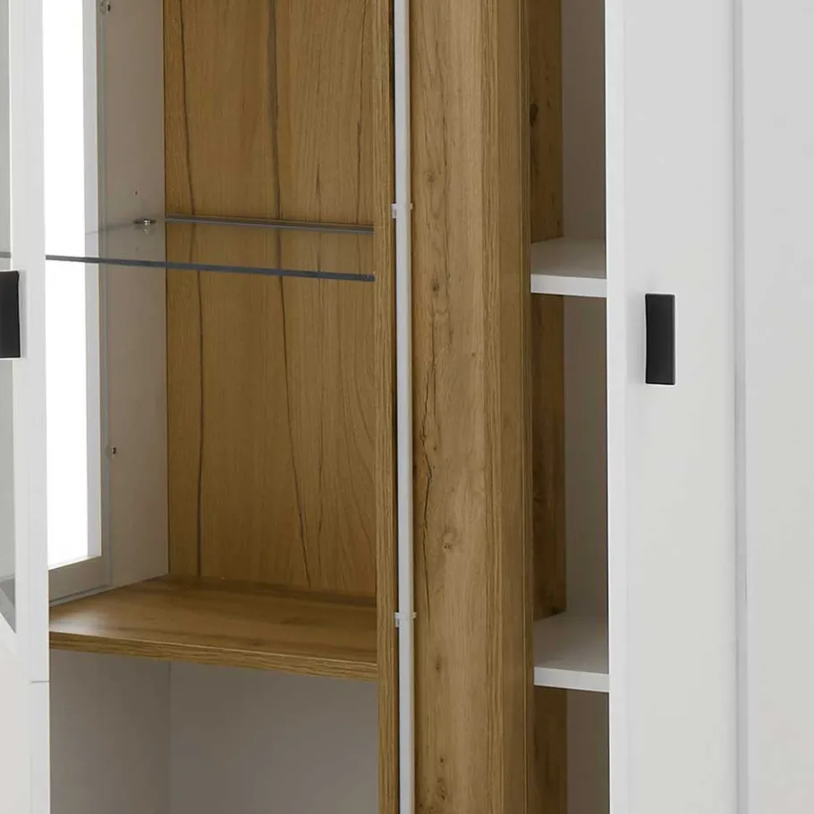 Best Highboard Vitrine mit LED Beleuchtung - Racelyn Highboards|Vitrinen