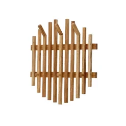 Clearance Hänge-Garderobe aus Eichenholz Leisten - Gangizo Garderoben