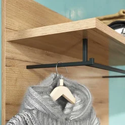 Online Hängegarderobe Paneel in Dekor Wildeiche - Esdrusca Garderoben