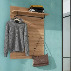 Online Hängegarderobe Paneel in Dekor Wildeiche - Esdrusca Garderoben