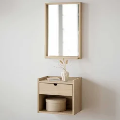 Clearance HĂ€nge-Kommode & Spiegel Set - Pluta (zweiteilig) Garderoben