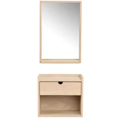 Clearance Hänge-Kommode & Spiegel Set - Pluta (zweiteilig) Garderoben