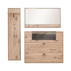 Best Hängende Dielenmöbel im Set - Vapposia (dreiteilig) Garderoben