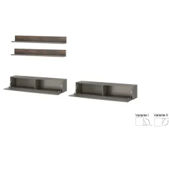 Best Hängende TV Anbauwand modern - Mundo (vierteilig) Wohnwände