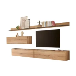Outlet Hängende TV Anbauwand Set - Colomania (fünfteilig) Wohnwände