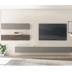 Hot Hängende Wohnwand als Möbelset - Mundo (vierteilig) Wohnwände