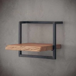 Clearance HĂ€ngendes Design Regal aus Holz & Stahl - Wenilema Regale