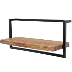 Clearance Hängendes Design Regal aus Holz & Stahl - Wenilema Regale