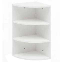 Clearance Hängendes Eckregal in Weiß - Nadelle Regale