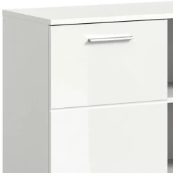 Sale Hochglanz Kommode in Weiß mit drei Türen - Rugova Sideboards