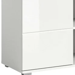 Sale Hochglanz Kommode in Weiß mit drei Türen - Rugova Sideboards