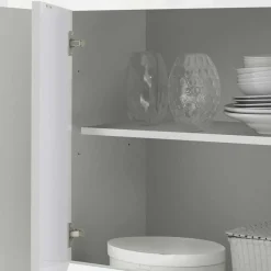 Sale Hochglanz Sideboard in Weiß 4-türig - Sogno Sideboards