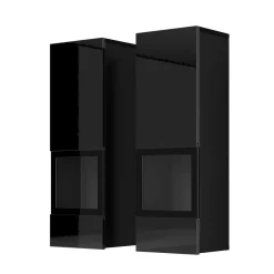 Sale Hochglanz TV Wohnwand in Schwarz - Funtana (fünfteilig) Wohnwände